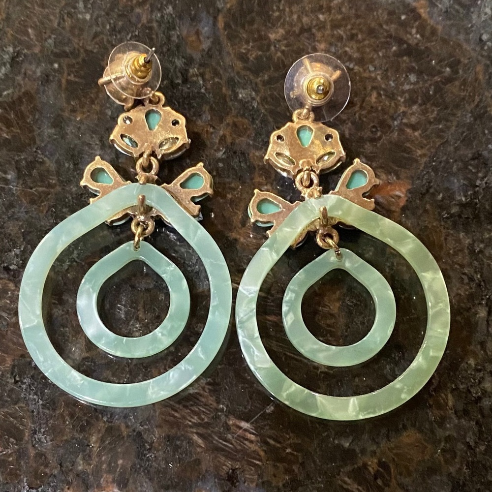 Multi Color Jewel Earrings - Picture 3 of 3